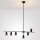 Brilagi - Suspension sur câble CRANE 6xGU10/30W/230V noire