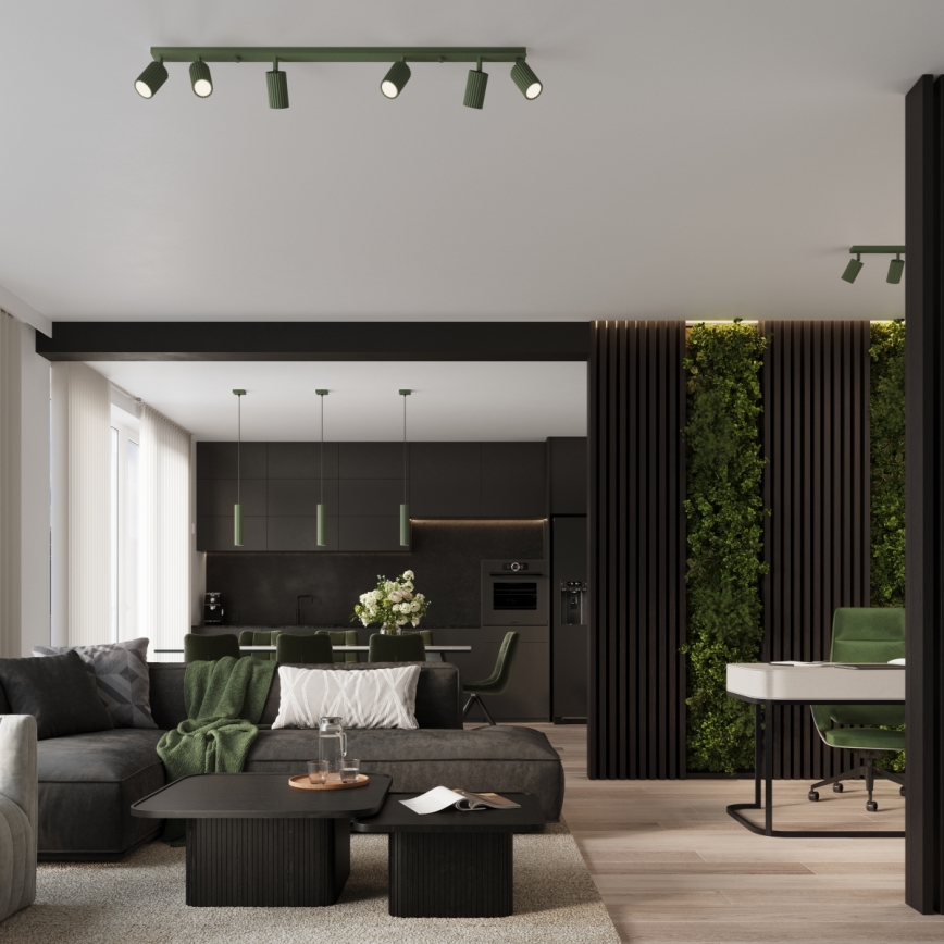 Brilagi - Suspension sur câble CRESTO 1xGU10/10W/230V verte