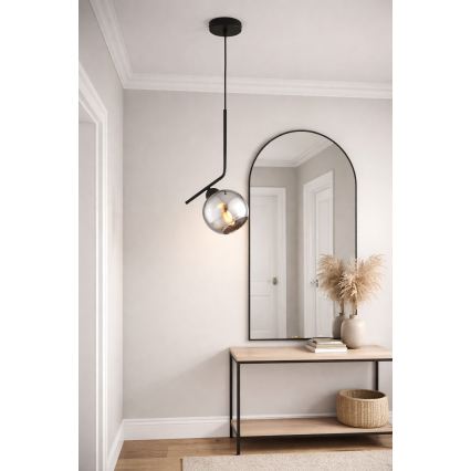 Brilagi - Suspension sur câble DIOR 1xE27/60W/230V noir/gris fumé