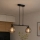 Brilagi - Suspension sur câble DIOR 2xE27/60W/230V noir/gris fumé