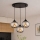 Brilagi - Suspension sur câble DIOR 3xE27/60W/230V noir/gris fumé