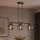 Brilagi - Suspension sur câble DIOR 3xE27/60W/230V noir/gris fumé