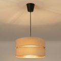 Brilagi - Suspension sur câble DUO-DUO 1xE27/60W/230V Ø 40 cm beige/doré