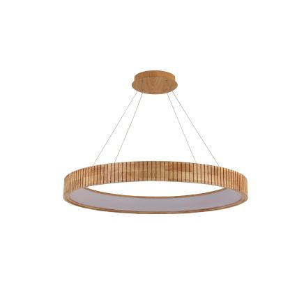 Brilagi - Suspension LED sur câble FALCON WOOD MODERN LED/60W/230V 3000/4000/6000K Ø 80 cm bois