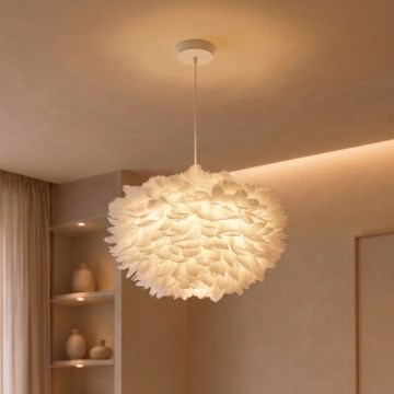 Brilagi - Suspension sur câble FEATHER 3xE27/40W/230V Ø 50 cm blanche
