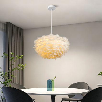 Brilagi - Suspension sur câble FEATHER 3xE27/40W/230V Ø 50 cm blanche