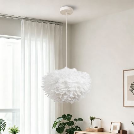 Brilagi - Suspension sur câble FEATHER 3xE27/40W/230V Ø 50 cm blanche