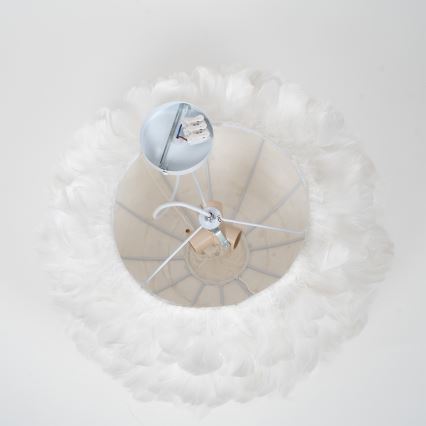 Brilagi - Suspension sur câble FEATHER 3xE27/40W/230V Ø 50 cm blanche