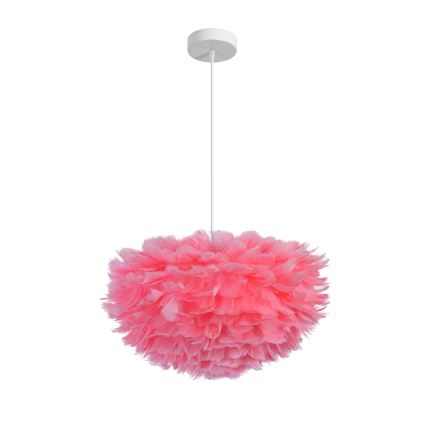 Brilagi - Suspension sur câble FEATHER, 3×E27 (max. 40 W), 230 V, Ø 50 cm, rose