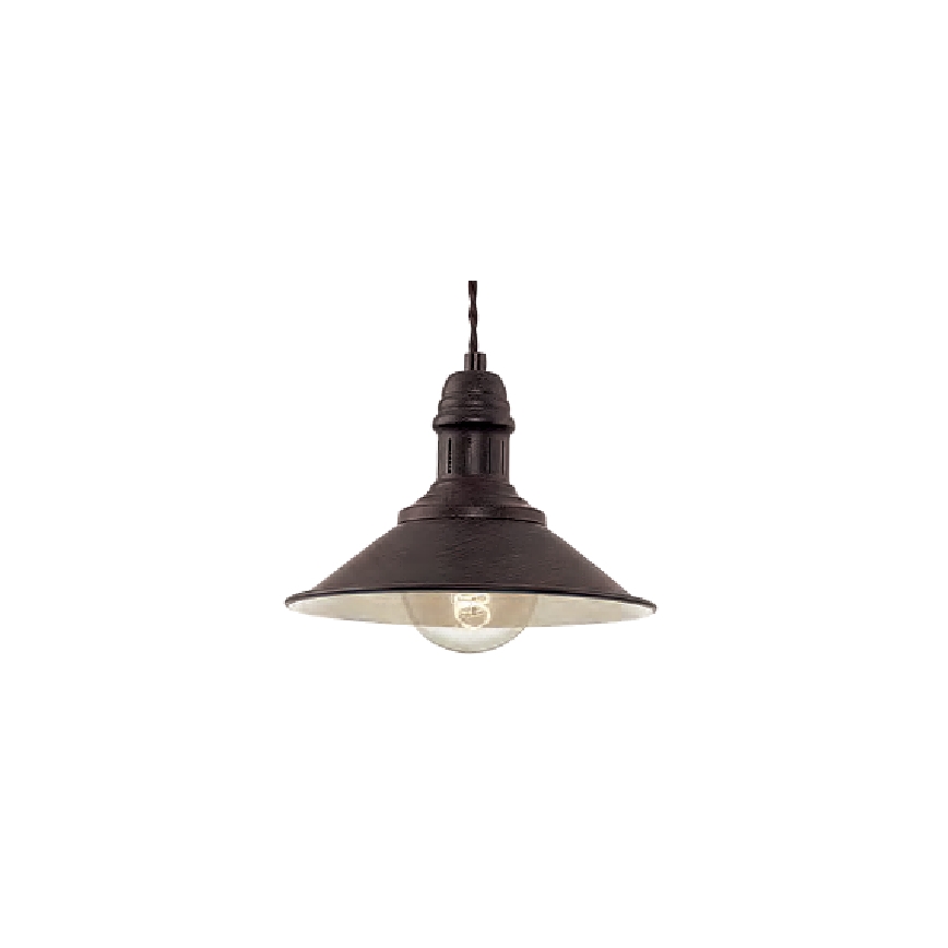 Brilagi - Suspension sur câble FORGE 1xE27/60W/230V diam. 22 cm marron