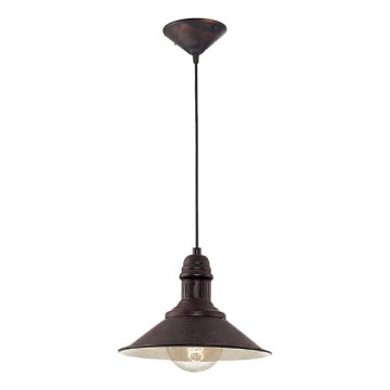 Brilagi - Suspension sur câble FORGE 1xE27/60W/230V Ø 22 cm noire
