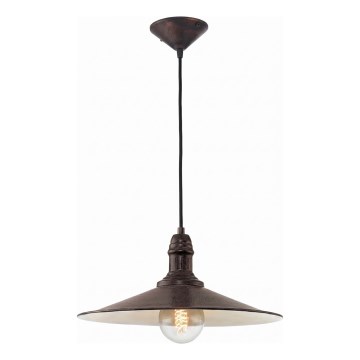 Brilagi - Suspension sur câble FORGE 1xE27/60W/230V Ø 36 cm marron