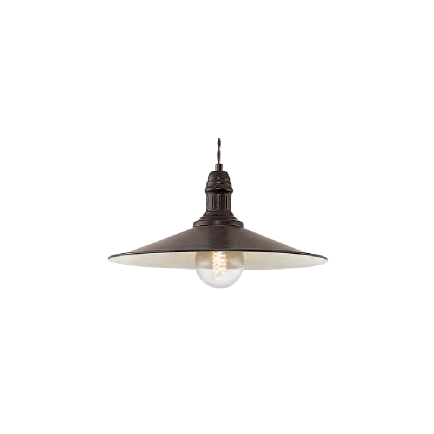 Brilagi - Suspension sur câble FORGE 1xE27/60W/230V Ø 36 cm marron