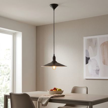 BRILAGI - Suspension sur câble FORGE 1xE27/60W/230V Ø 36 cm marron