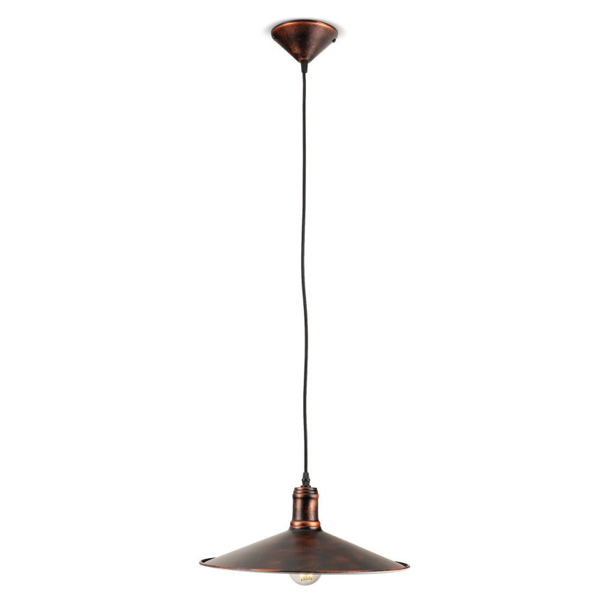 BRILAGI - Suspension sur câble FORGE 1xE27/60W/230V Ø 36 cm marron