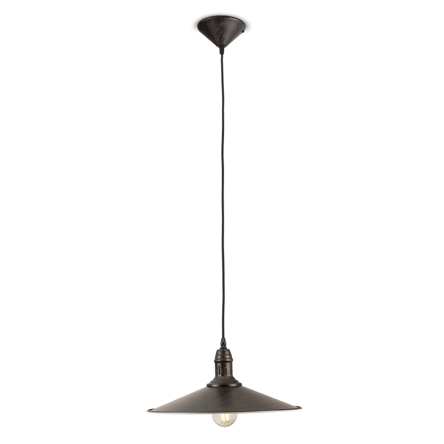 BRILAGI - Suspension sur câble FORGE 1xE27/60W/230V Ø 36 cm marron