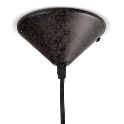 BRILAGI - Suspension sur câble FORGE 1xE27/60W/230V Ø 36 cm marron