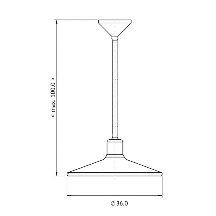 BRILAGI - Suspension sur câble FORGE 1xE27/60W/230V Ø 36 cm marron