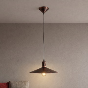 Brilagi - Suspension sur câble FORGE 1xE27/60W/230V Ø 36 cm patine/cuivre