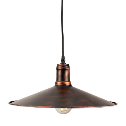 BRILAGI - Suspension sur câble FORGE 1xE27/60W/230V Ø 36 cm patine/cuivre