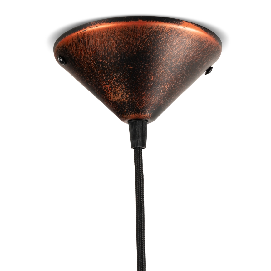 BRILAGI - Suspension sur câble FORGE 1xE27/60W/230V Ø 36 cm patine/cuivre