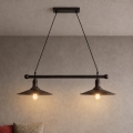BRILAGI - Suspension sur câble FORGE 2xE27/60W/230V marron