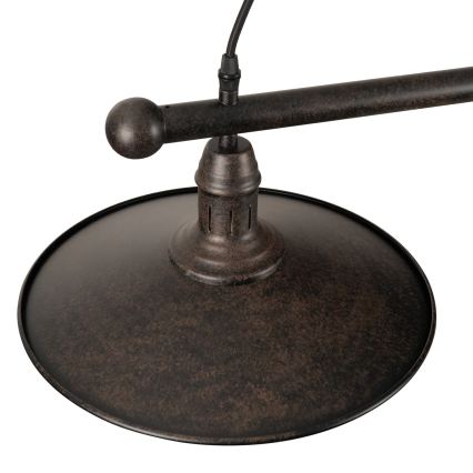 BRILAGI - Suspension sur câble FORGE 2xE27/60W/230V marron