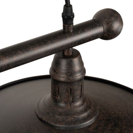 BRILAGI - Suspension sur câble FORGE 2xE27/60W/230V marron