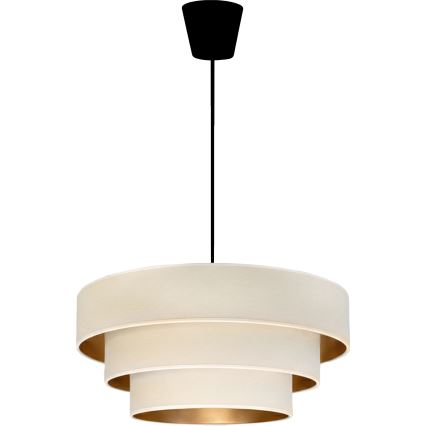 Brilagi - Suspension sur câble LUNETA 1xE27/60W/230V Ø 40 cm crème/doré