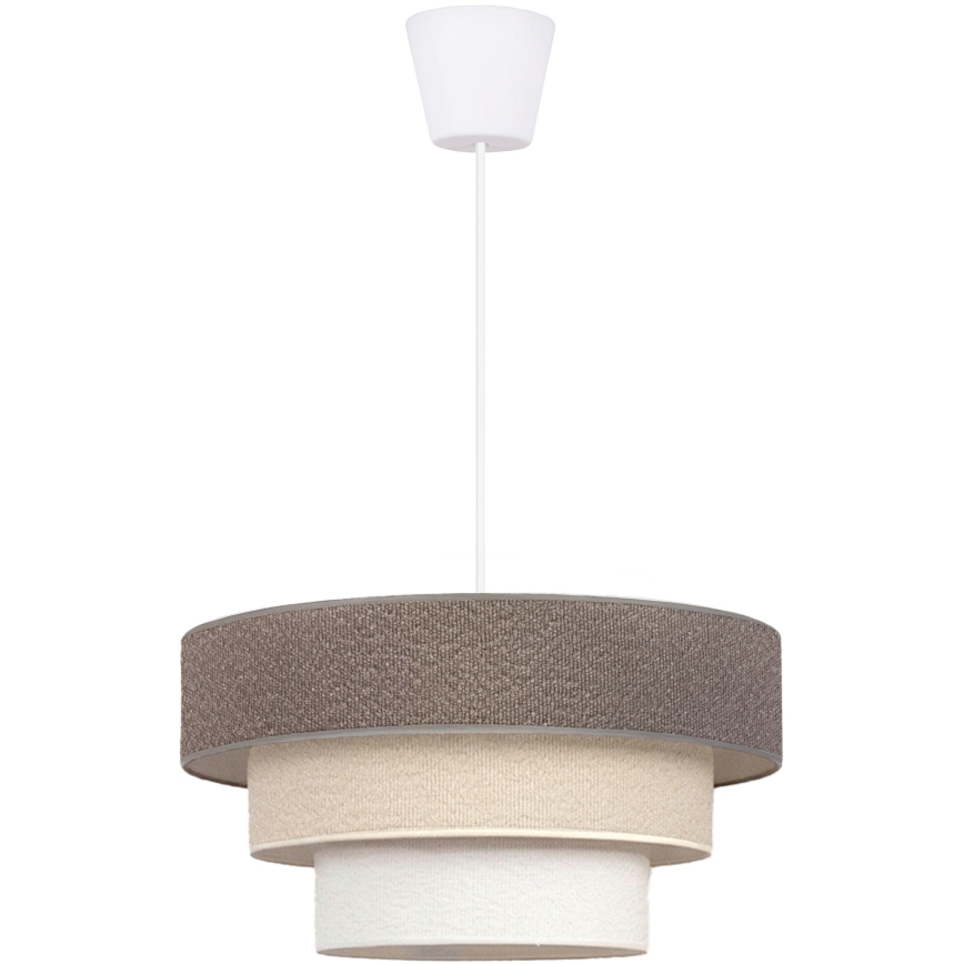 Brilagi - Suspension sur câble LUNETA 1xE27/60W/230V Ø 40 cm gris/crème/blanc