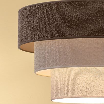 Brilagi - Suspension sur câble LUNETA 1xE27/60W/230V Ø 40 cm gris/crème/blanc