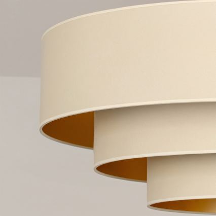 Brilagi - Suspension sur câble LUNETA 3xE27/60W/230V Ø 80 cm crème/doré