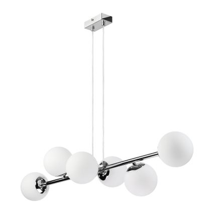 Brilagi - Suspension sur câble MALONY 6xE14/20W/230V chrome brillant