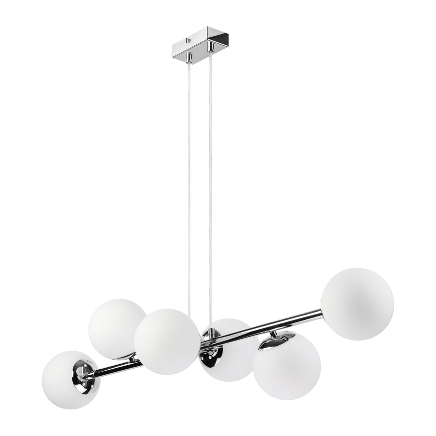 Brilagi - Suspension sur câble MALONY 6xE14/20W/230V chrome brillant