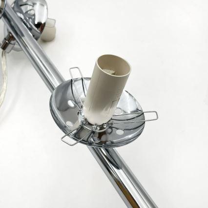 Brilagi - Suspension sur câble MALONY 6xE14/20W/230V chrome brillant