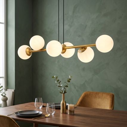 Brilagi - Suspension sur câble MALONY 6xE14/20W/230V dorée