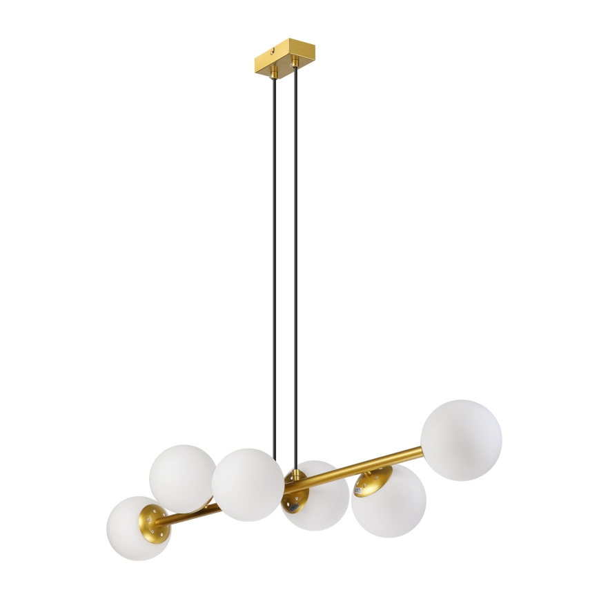 Brilagi - Suspension sur câble MALONY 6xE14/20W/230V dorée