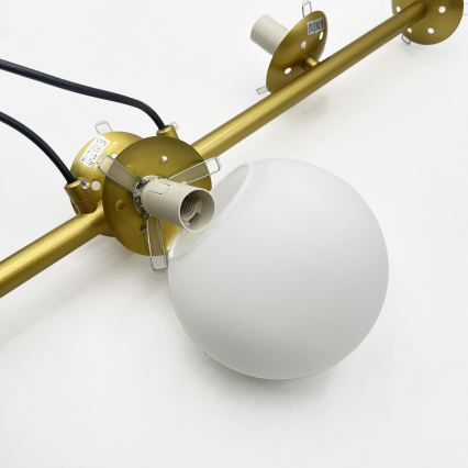 Brilagi - Suspension sur câble MALONY 6xE14/20W/230V dorée