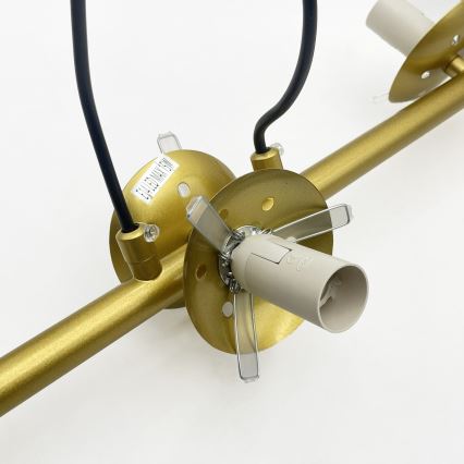 Brilagi - Suspension sur câble MALONY 6xE14/20W/230V dorée