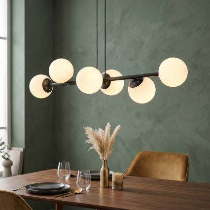 Brilagi - Suspension sur câble MALONY 6xE14/20W/230V noire