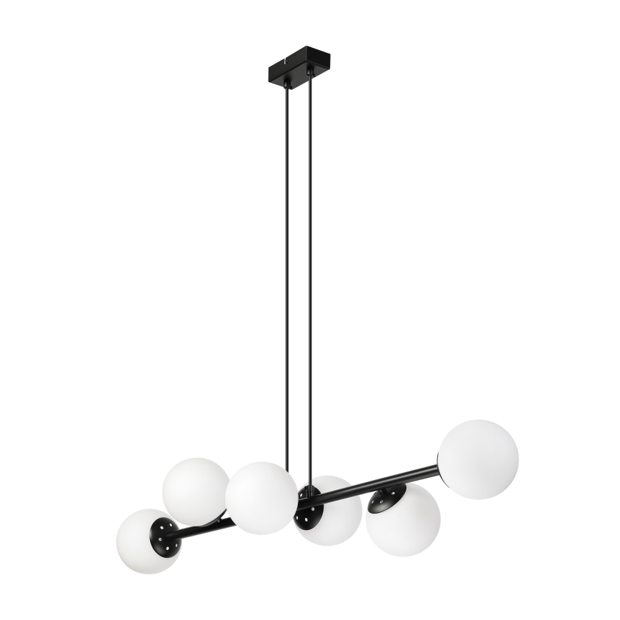 Brilagi - Suspension sur câble MALONY 6xE14/20W/230V noire