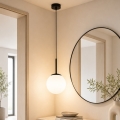 Brilagi - Suspension sur câble MILO 1xE27/60W/230V noire