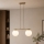 Brilagi - Suspension sur câble MILO 2xE27/60W/230V beige/doré