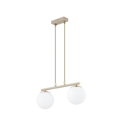 Brilagi - Suspension sur câble MILO 2xE27/60W/230V beige/doré