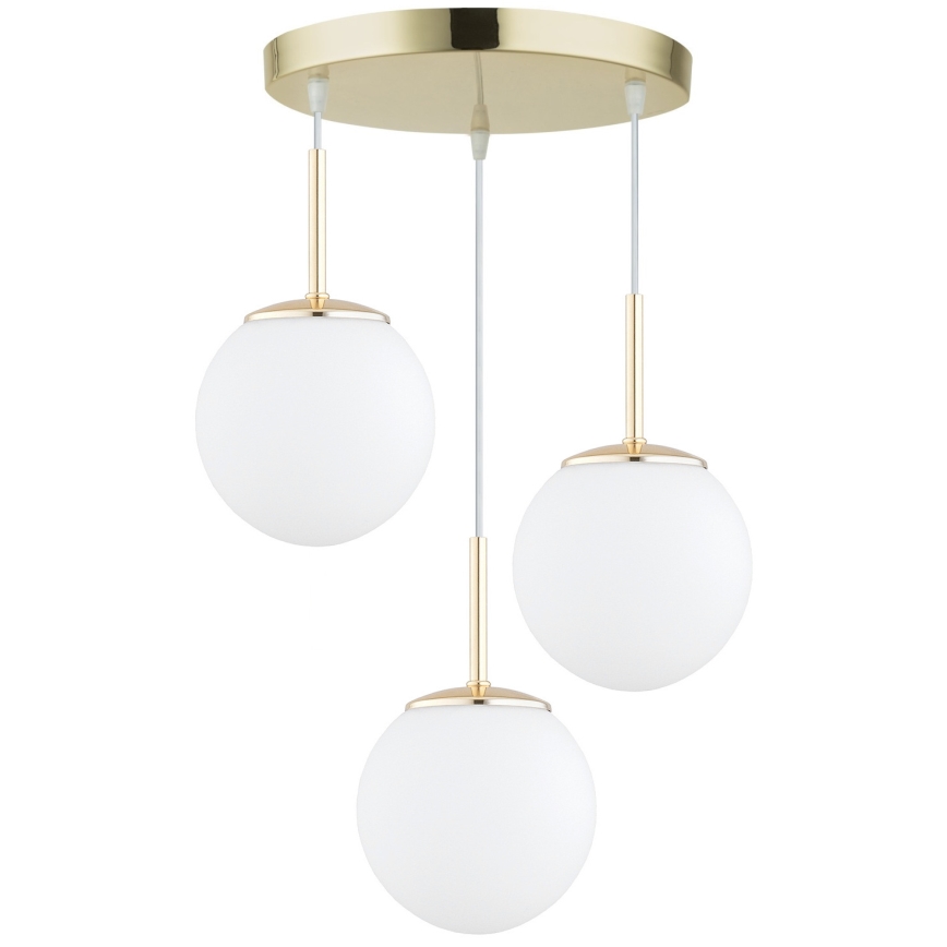 Brilagi - Suspension sur câble MILO 3xE27/60W/230V dorée