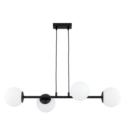 Brilagi - Suspension sur câble MILO 4xE27/60W/230V noire