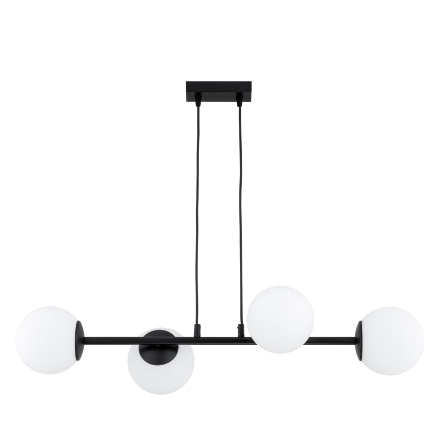 Brilagi - Suspension sur câble MILO 4xE27/60W/230V noire