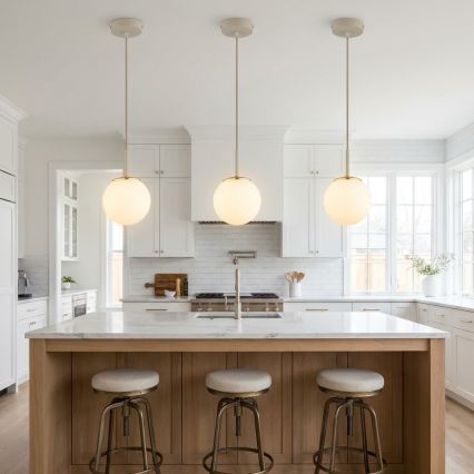 Brilagi - Suspension sur câble MILO ECRU 1xE27/60W/230V beige/doré