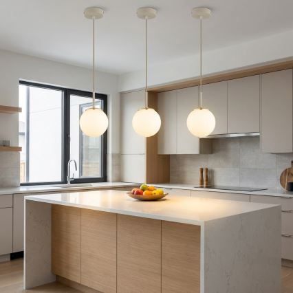 Brilagi - Suspension sur câble MILO ECRU 1xE27/60W/230V beige/doré