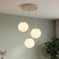 Brilagi - Suspension sur câble MILO ECRU 3xE27/60W/230V beige/doré